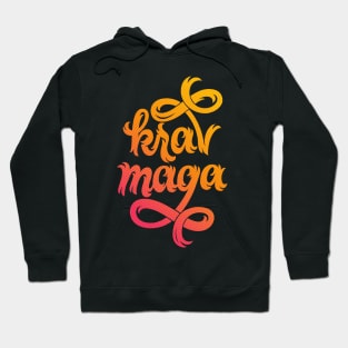 Krav Maga Jagged Colorful Script Hoodie